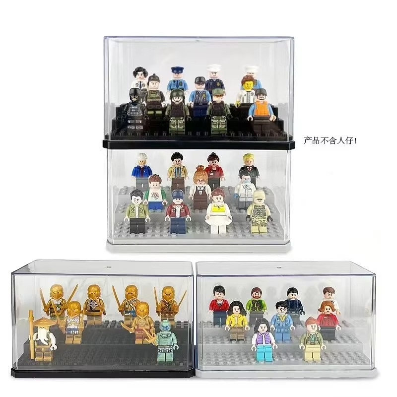 Building Block Mini - Vitrine pour figurines en acrylique, boîte